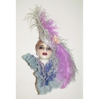 Unique Creations Limited Edition Lady Face Mask Wall Hanging Decor   253790879787